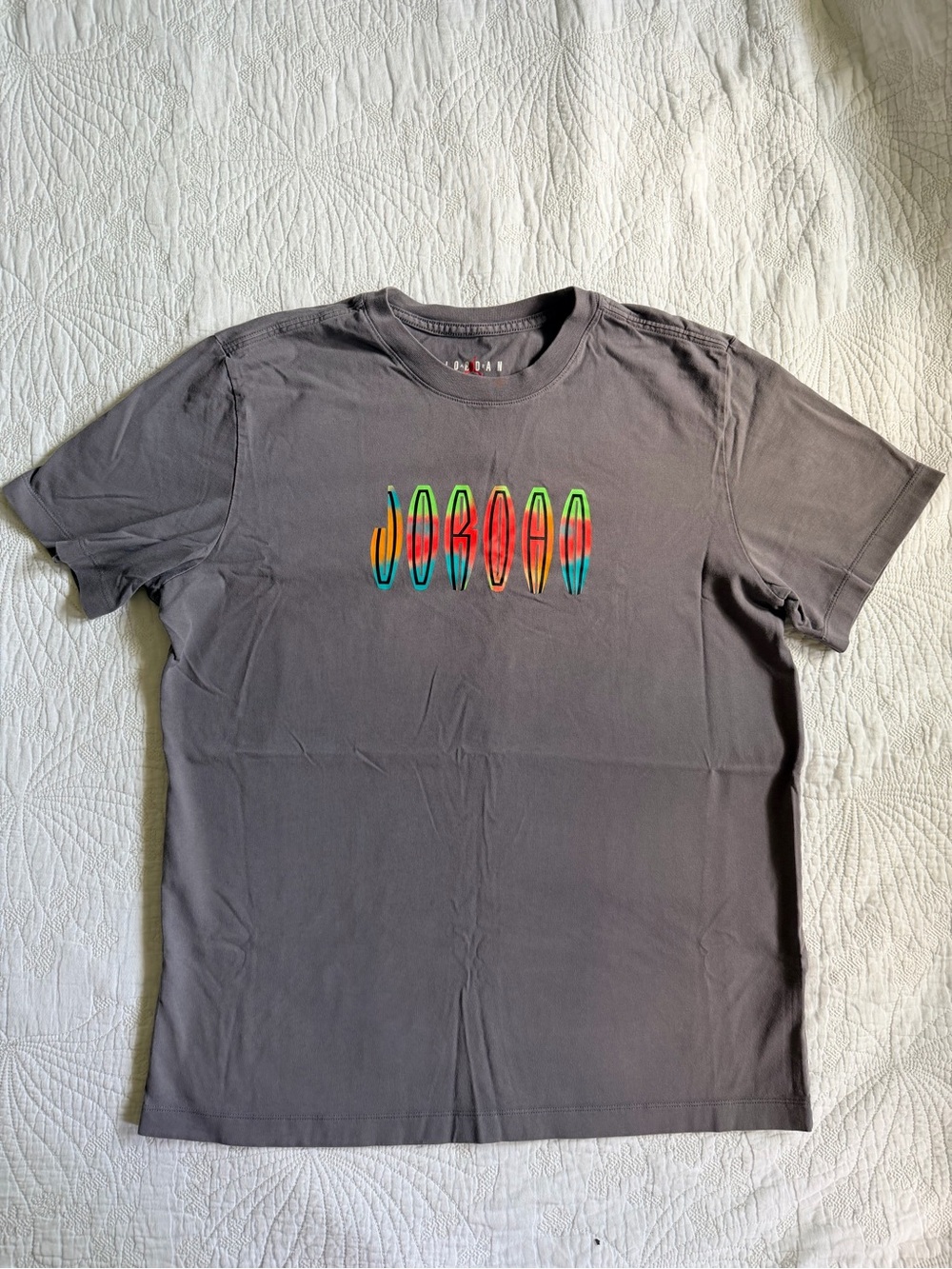 Jordan Men's Gray Logo T-Shirt